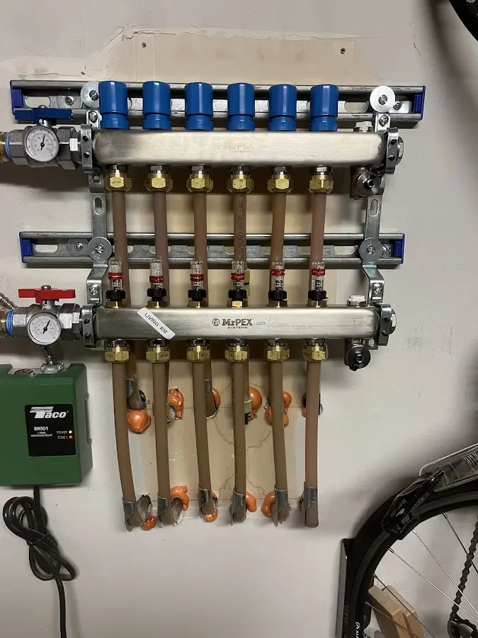 Plumber performing Gas Leak Detection at a residential property in Willard